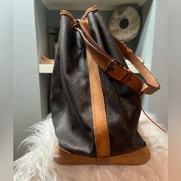 🤎Louis Vuitton🤎 AUTHENTICATED Vintage Monogram GM Noe Drawstring Bag COA - Picture 5 of 15